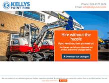 Tablet Screenshot of kellys-hire.com